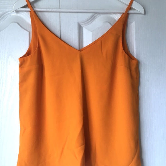 TOPSHOP PETITE Orange Camisole Top - Size US 4 - Picture 2 of 7